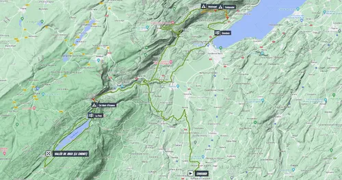 Map Tour de Romandie 2023 stage 1