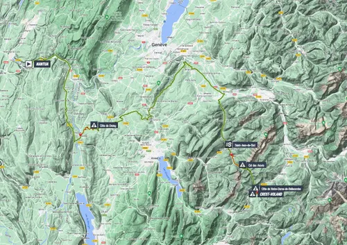 Map Criterium du Dauphiné 2023 stage 6