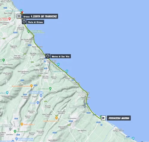 Map Giro d'Italia 2023 stage 1