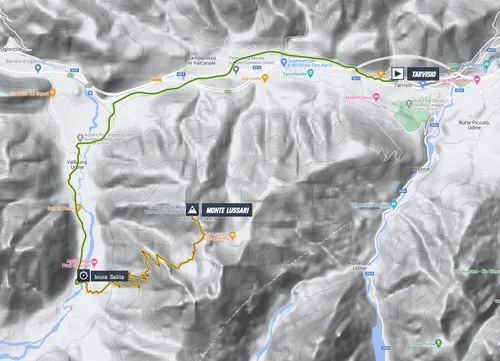 Map Giro d'Italia 2023 stage 20