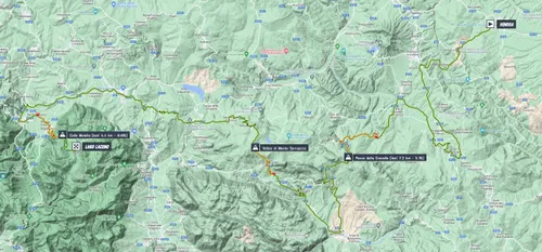 Map Giro d'Italia 2023 stage 4