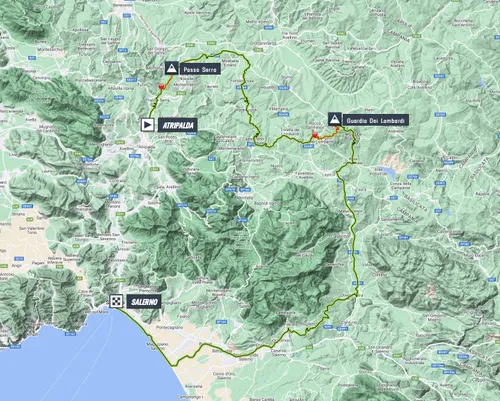 Map Giro d'Italia 2023 stage 5