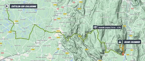 Map Tour de France 2023 stage 13