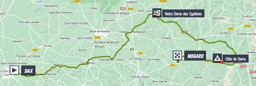 Map Tour de France 2023 stage 4
