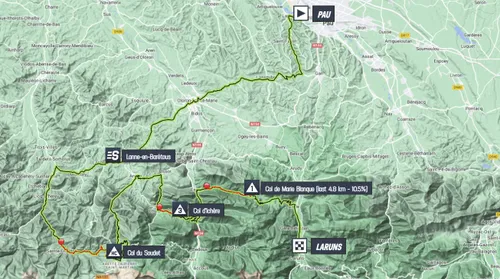 Map Tour de France 2023 stage 5