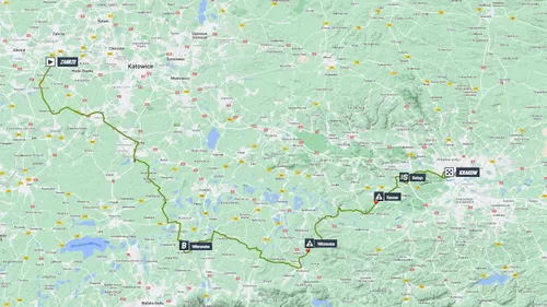 Map Tour de Pologne 2023 stage 7&nbsp;