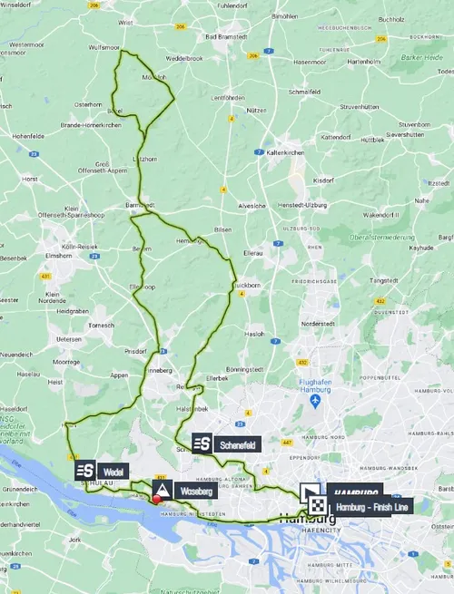 Map BEMER Cyclassics 2023