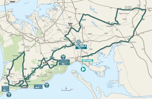 Clássica da Arrábida - Mapa percurso&nbsp;