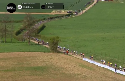 154Km to go: Peloton stretched out on the second sector of the race
