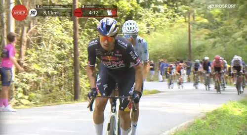 Primoz Roglic e Enric Mas atacaram o grupo dos favoritos durante a etapa 11 da Vuelta 2024