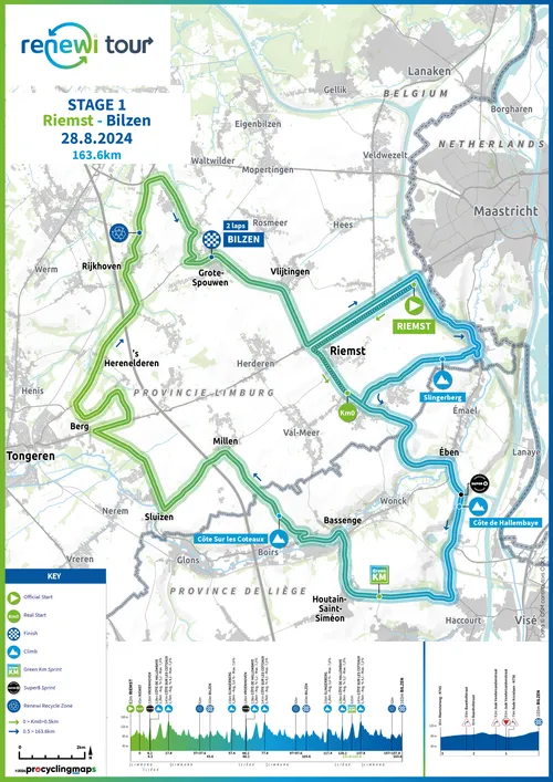 Map Renewi Tour 2024 stage 1