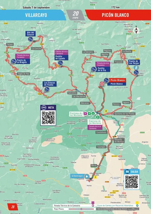Map Vuelta a España 2024 stage 20&nbsp;