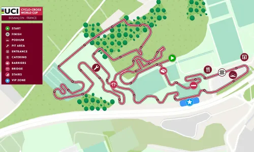 Mapa da Taça do Mundo de Besançon 2024