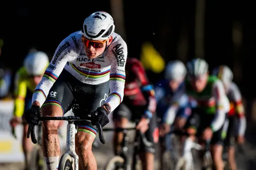 Mathieu van der Poel returned to cyclocross with victory at the UCI World Cup in Namur