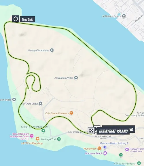 Map UAE Tour 2025 stage 2