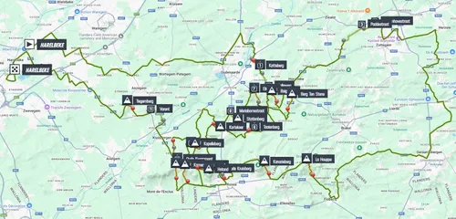 Mapa da E3 Saxo Classic 2025