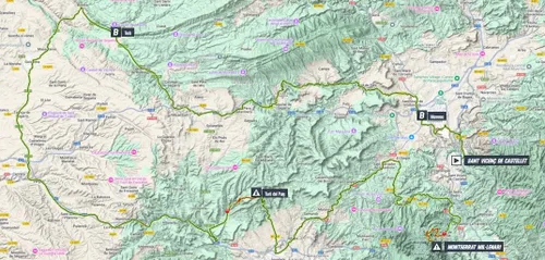 Map Volta a Catalunya 2025 stage 4