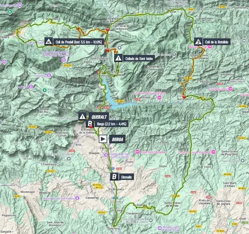 Map Volta a Catalunya 2025 stage 6