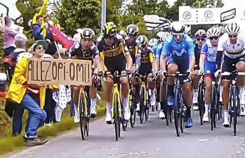 Queda na 1ª etapa da Volta a França 2021