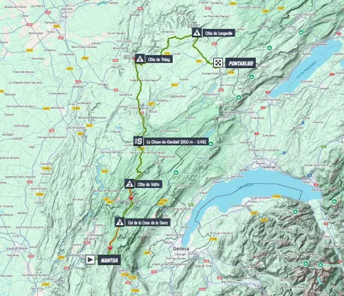 Map Tour de France 2025 stage 20