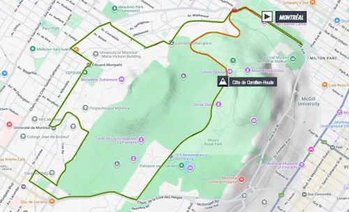 Mapa GP Montréal 2025