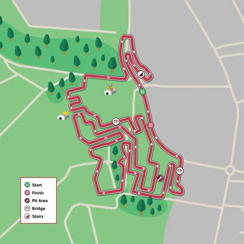 Mapa da Taça do Mundo de Ciclocrosse 2026 em Hoogerheide