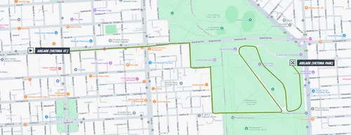 Map of the 2026 Tour Down Under Prologue