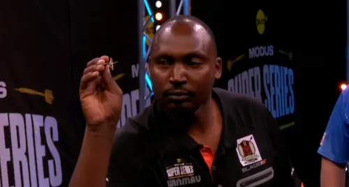 Peter Wachiuri in action during the MODUS Super Series