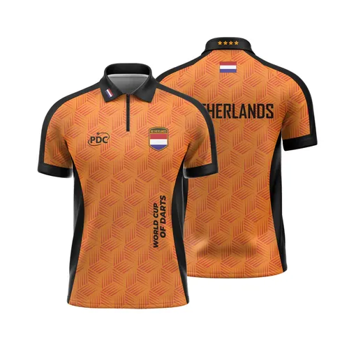 Das niederländische Trikot dieses Jahr beim World Cup of Darts