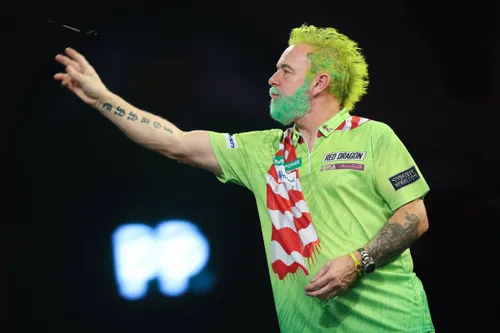 Peter Wright in Aktion bei der jüngsten Weltmeisterschaft