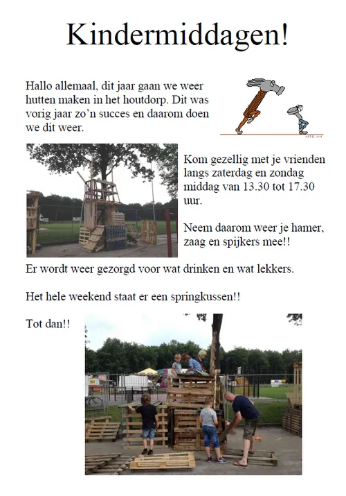 4 kindermiddag