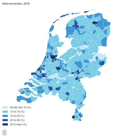 alleenwonenden 2018