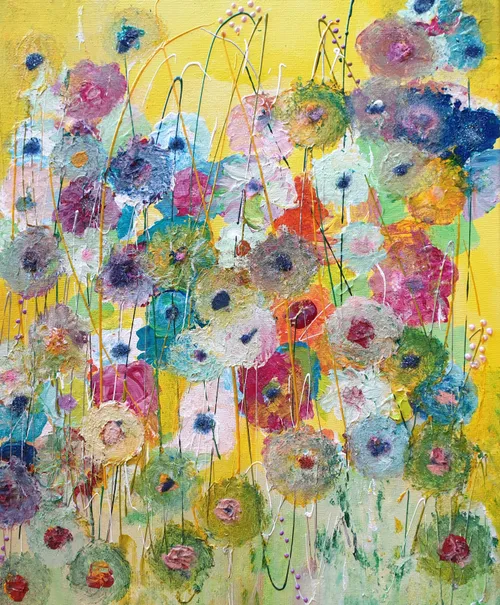 gemeente de wolden bloemen schilderen bij galerie femke anne