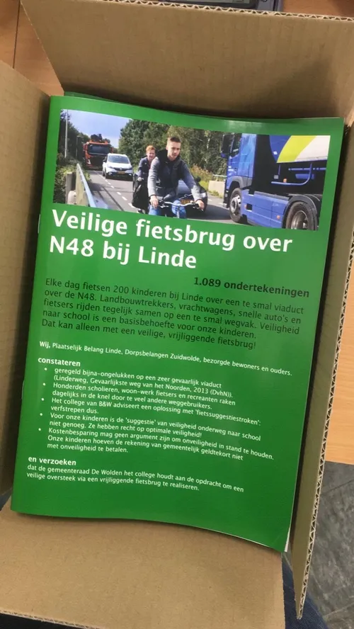 linde petitie fietsbrug