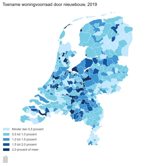 toename woningvoorraad d