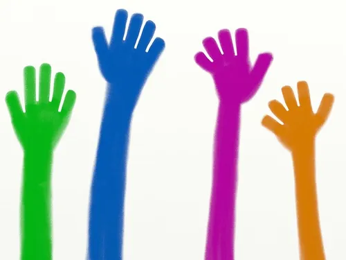 vrijwilliger handjes