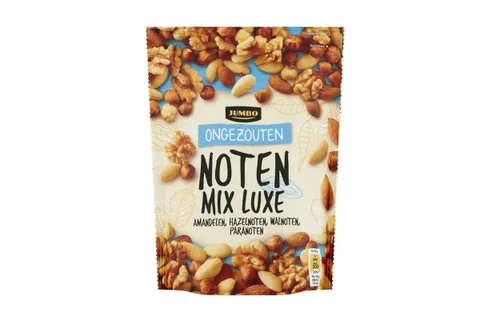 veiligheidswaarschuwing jumbo ongezouten luxe noten mix 200 gram