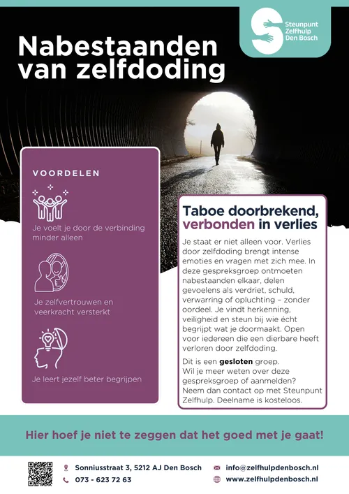 Nabestaanden van zelfdoding flyer 2025