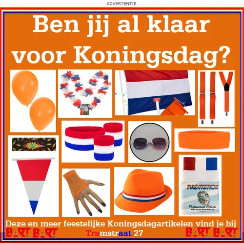 advertentie oranje bart