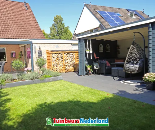 gerealiseerd project blokhut en veranda tuinbeurs nederland 2021