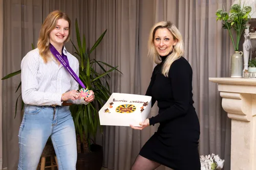 kaylee wehkamp met wethouder dewy leal