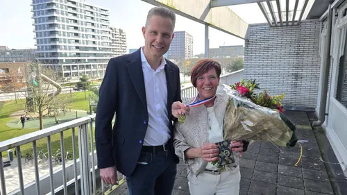 Irma Wesseling en wethouder Schrik
