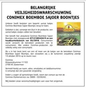 cdnnieuwsnlmediasites4220160923075234wwwproductwaarschuwingnlwpwp contentuploads201609recall conimex sajoerboontjes dcd9364a7d8dd4d7011b8a3b1e70683f16787947 6e47adff942c9b0ffb48b1ebe2dac7bed4a14d41