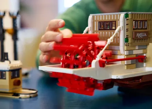 lego ideas stoomboot