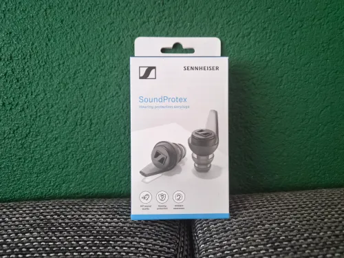 Senner ® MusicPro | Gehoorbescherming oordopjes voor concert, festival, muziek en disco, met aluminium houder (brede grijze doos blauwe filter