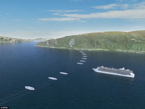 De tunnel ligt te diep om in aanraking te komen met de boot.