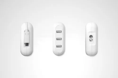 Je kunt de (korte) USB-C kabel in het blok vastzetten en de stroomkabel is ook los te halen.