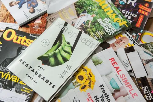 Magazines zijn vaak goede voorbeelden van effectief drukwerk.