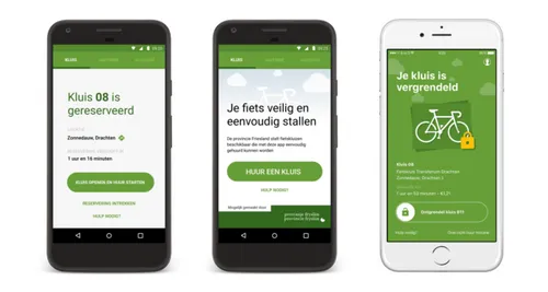 De fietskluizen-app is gemaakt door <a rel=\