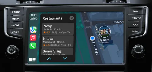 Interface Apple CarPlay